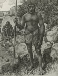 Hombre cuyo cráneo fue descubierto en Rodesia en 1921 de English School
