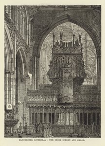 Catedral de Mánchester, la Pantalla del Coro y el Órgano de English School