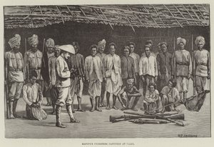 Prisioneros de Manipur capturados en Palel de English School