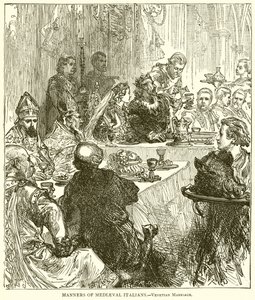 Costumbres de los italianos medievales: Matrimonio veneciano de English School