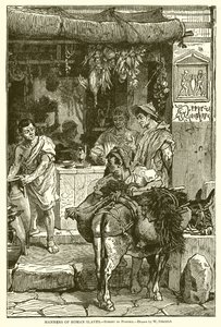 Modales de los esclavos romanos.--Calle en Pompeya