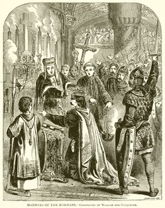 Costumbres de los normandos.--Coronación de Guillermo el Conquistador de English School