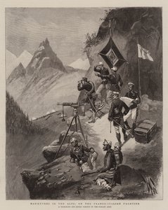 Maniobras en los Alpes, en la frontera franco-italiana de English School