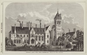 Mansión, Leigh Park, cerca de Portsmouth, Sr. R W Drew, Arquitecto de English School