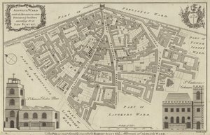 Mapa del distrito de Aldgate, Londres
