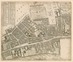 Mapa de St Clements Danes y St Mary Savoy, Londres, con Rolls Liberty y Lincolns Inn