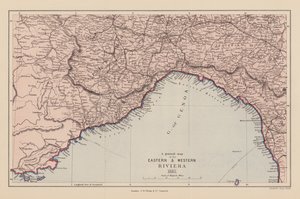 Mapa de la Riviera Oriental y Occidental de English School