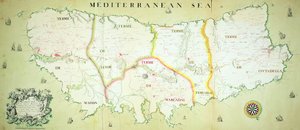 Mapa de la Isla de Menorca, c.1740