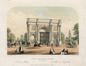 Arco de Mármol, Oxford Street, Londres de English School