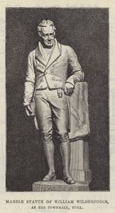 Estatua de mármol de William Wilberforce, en el Ayuntamiento de Hull de English School