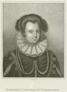Margaret, Condesa de Cumberland (grabado) de English School