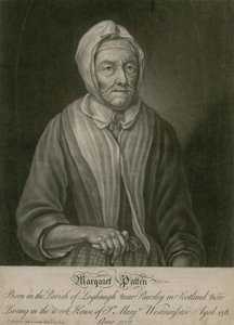 Margaret Patten, ahora viviendo en el asilo de St Margarets, Westminster, de 138 años de English School