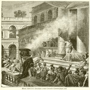 Oración de Marco Antonio sobre el cadáver de César de English School