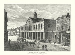 Market House, Uxbridge (grabado) de English School