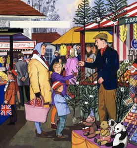 Comerciante del mercado de English School