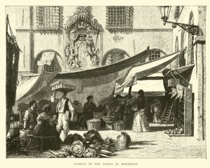 Mercado en la Piazza di Pescheria de English School
