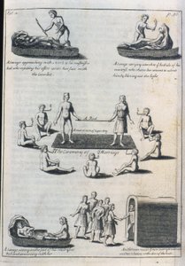 Costumbres matrimoniales (grabado) de English School
