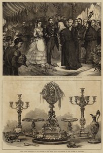 Matrimonio de María Alejandrovna y el duque de Edimburgo (grabado)
