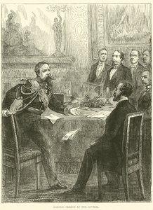 Mariscal Leboeuf en el Consejo, 1870 de English School
