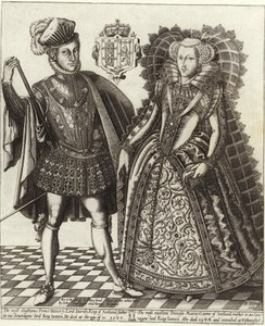 María, Reina de Escocia, y Henry Stuart, Lord Darnley de English School