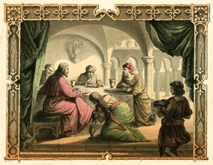 María ungiendo los pies de Jesús de English School