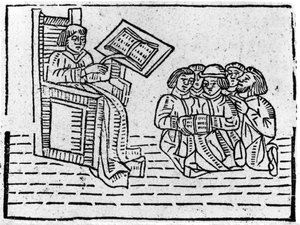 Maestro y alumnos, c.1481 de English School