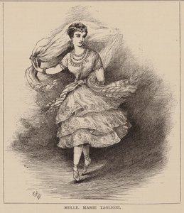 Mdlle Marie Taglioni (grabado) de English School