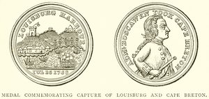 Medalla conmemorativa de la captura de Louisburg y Cabo Bretón