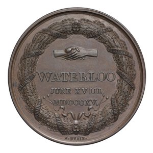 Medalla conmemorativa de la Batalla de Waterloo de English School