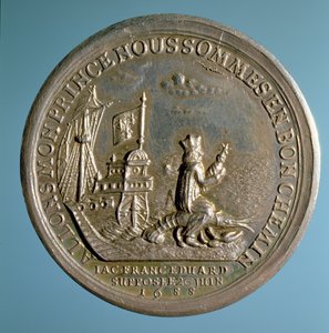 Medalla conmemorativa del nacimiento del Príncipe James (1688-1766), 1688 de English School