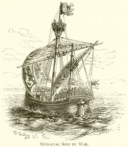 Barco de Guerra Medieval de English School