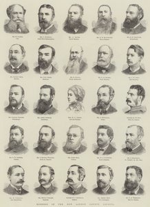 Miembros del Nuevo Consejo del Condado de Londres de English School
