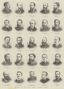 Miembros del Nuevo Consejo del Condado de Londres de English School