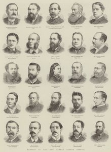 Miembros del Nuevo Consejo del Condado de Londres de English School