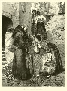 Fraile mendicante en la Brianza de English School