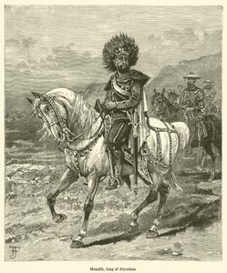 Menelik, rey de Abisinia de English School