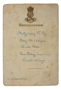 Menú del día de Navidad en Sandringham de English School