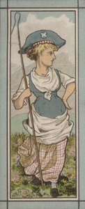 Ilustración del menú: Suiza (litografía en color)