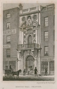 Mercers Hall, Cheapside, Londres de English School