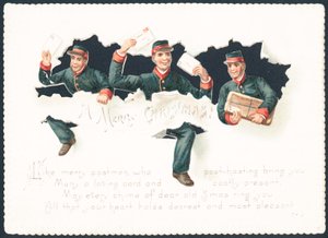 Carteros alegres, tarjeta de Navidad de English School