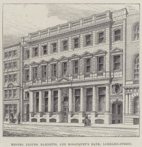 El Banco de los Señores Lloyds, Barnetts y Bosanquet, Calle Lombard de English School