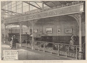 Exhibición de Messrs John Brinsmead and Sons en la Exposición Internacional de Londres, Palacio de Cristal de English School