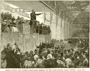 Reunión revivalista de los Sres. Moody y Sankey en el Agricultural Hall, Londres