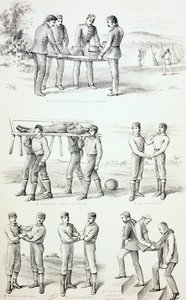 Métodos de Transporte de Personas Heridas, c.1890