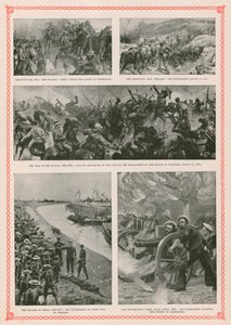 Acciones militares que involucran a marineros británicos durante el reinado de la Reina Victoria: la Guerra Zulú, la Guerra Bóer, la Revuelta Mahdista en Sudán, la Rebelión de los Bóxers y la Guerra Anglo-Egipcia de English School