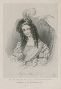 Miss Charles en el personaje de Cherubino en la ópera Las bodas de Fígaro de English School