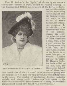 La Srta. Geraldine Ulmer en "La Cigale" de English School