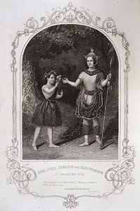 Miss Julia Harland y Miss Conquest como Oberon y Puck, Acto II Escena 2 de 