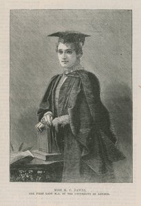 Miss M C Dawes, la primera mujer MA de la Universidad de Londres