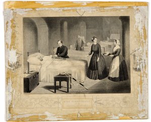 Señorita Nightingale en el hospital de Scutari de English School